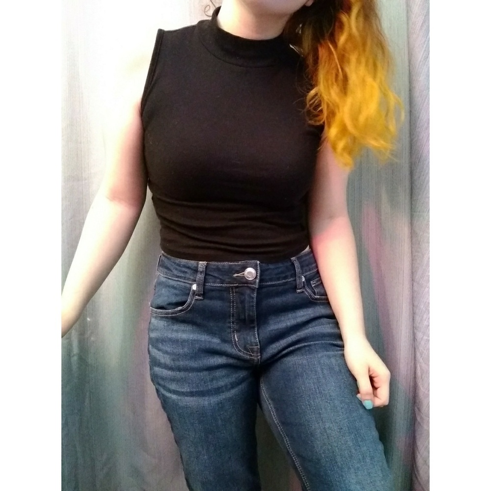 Black Mock Turtleneck
